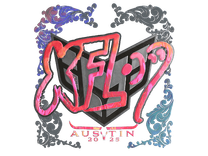 Holo Sticker - xfl0ud (Holo) | Austin 2025