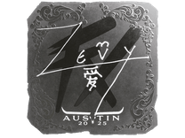 Foil Sticker - zevy (Foil) | Austin 2025