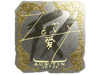Gold Sticker - zevy (Gold) | Austin 2025