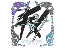 Holo Sticker - zevy (Holo) | Austin 2025