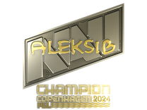 Sticker - Aleksib (Gold, Champion) | Copenhagen 2024