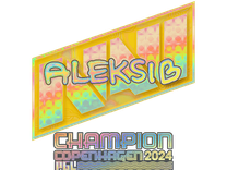 Sticker - Aleksib (Holo, Champion) | Copenhagen 2024