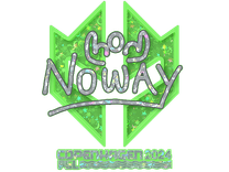 Glitter Sticker - noway (Glitter) | Copenhagen 2024