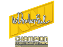 Sticker - w0nderful (Champion) | Copenhagen 2024