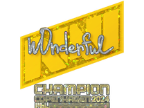 Sticker - w0nderful (Glitter, Champion) | Copenhagen 2024