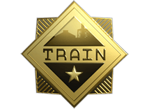Gold Sticker - Train (Gold)
