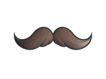 Foil Sticker - Mustachio (Foil)