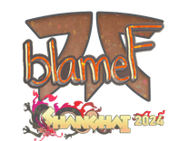 Glitter Sticker - blameF (Glitter) | Shanghai 2024