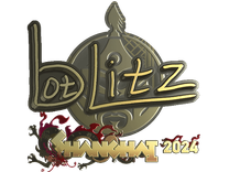 Gold Sticker - bLitz (Gold) | Shanghai 2024