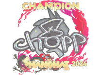 Sticker - chopper (Glitter, Champion) | Shanghai 2024