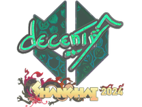 Holo Sticker - decenty (Holo) | Shanghai 2024