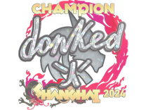 Sticker - donk (Glitter, Champion) | Shanghai 2024