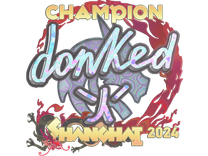 Sticker - donk (Holo, Champion) | Shanghai 2024