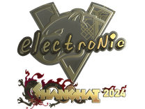 Gold Sticker - electronic (Gold) | Shanghai 2024