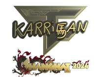 Gold Sticker - karrigan (Gold) | Shanghai 2024