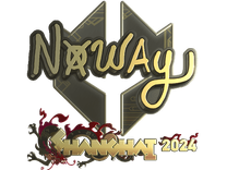 Gold Sticker - noway (Gold) | Shanghai 2024