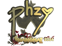 Gold Sticker - phzy (Gold) | Shanghai 2024