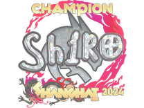 Sticker - sh1ro (Glitter, Champion) | Shanghai 2024