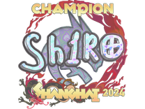 Sticker - sh1ro (Holo, Champion) | Shanghai 2024