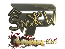 Gold Sticker - snow (Gold) | Shanghai 2024