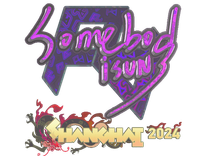 Holo Sticker - somebody (Holo) | Shanghai 2024