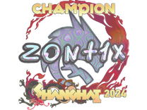 Sticker - zont1x (Holo, Champion) | Shanghai 2024