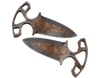 ★ Shadow Daggers | Rust Coat (Battle-Scarred)