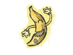 Sealed Graffiti | Banana