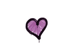 Sealed Graffiti | Heart (Bazooka Pink)