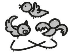 Sealed Graffiti | Dizzy (Shark White)