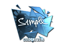 Sticker | s1mple (Foil) | Cologne 2016