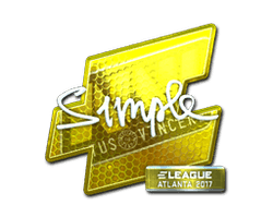 Sticker | s1mple (Foil) | Atlanta 2017