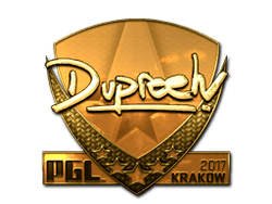 Sticker | dupreeh (Gold) | Krakow 2017