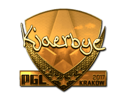 Sticker | Kjaerbye (Gold) | Krakow 2017