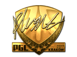 Sticker | flusha (Gold) | Krakow 2017