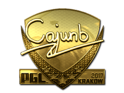 Sticker | cajunb (Gold) | Krakow 2017