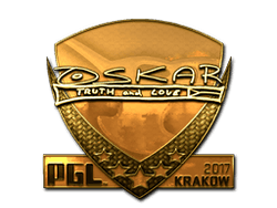 Sticker | oskar (Gold) | Krakow 2017