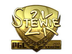 Sticker | Stewie2K (Gold) | Krakow 2017