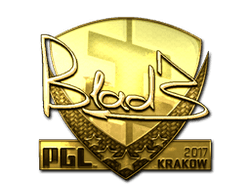 Sticker | B1ad3 (Gold) | Krakow 2017