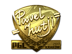 Sticker | hutji (Gold) | Krakow 2017