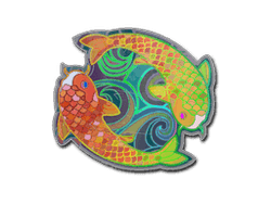 Sticker | Twin Koi (Holo)
