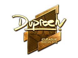 Sticker | dupreeh (Gold) | Boston 2018