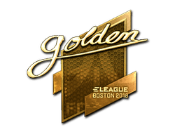 Sticker | Golden (Gold) | Boston 2018