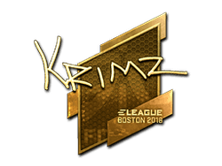Sticker | KRIMZ (Gold) | Boston 2018