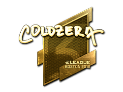 Sticker | coldzera (Gold) | Boston 2018