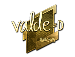 Sticker | v4lde (Gold) | Boston 2018