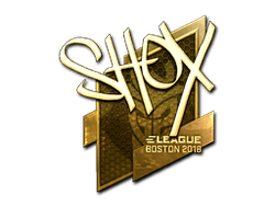 Sticker | shox (Gold) | Boston 2018