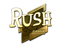Sticker | RUSH (Gold) | Boston 2018