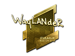 Sticker | wayLander (Gold) | Boston 2018