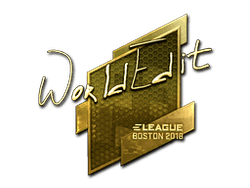 Sticker | WorldEdit (Gold) | Boston 2018